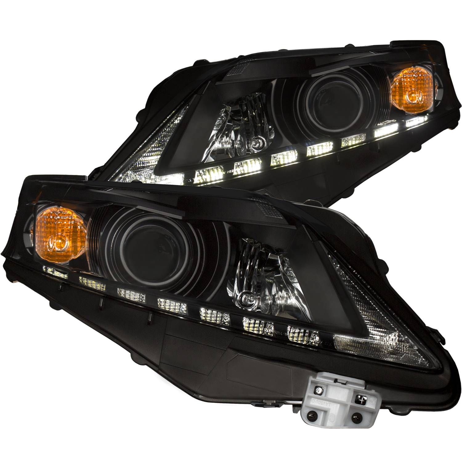 2010-2012 LEXUS RX350 PROJECTOR HEADLIGHTS BLACK CLEAR
