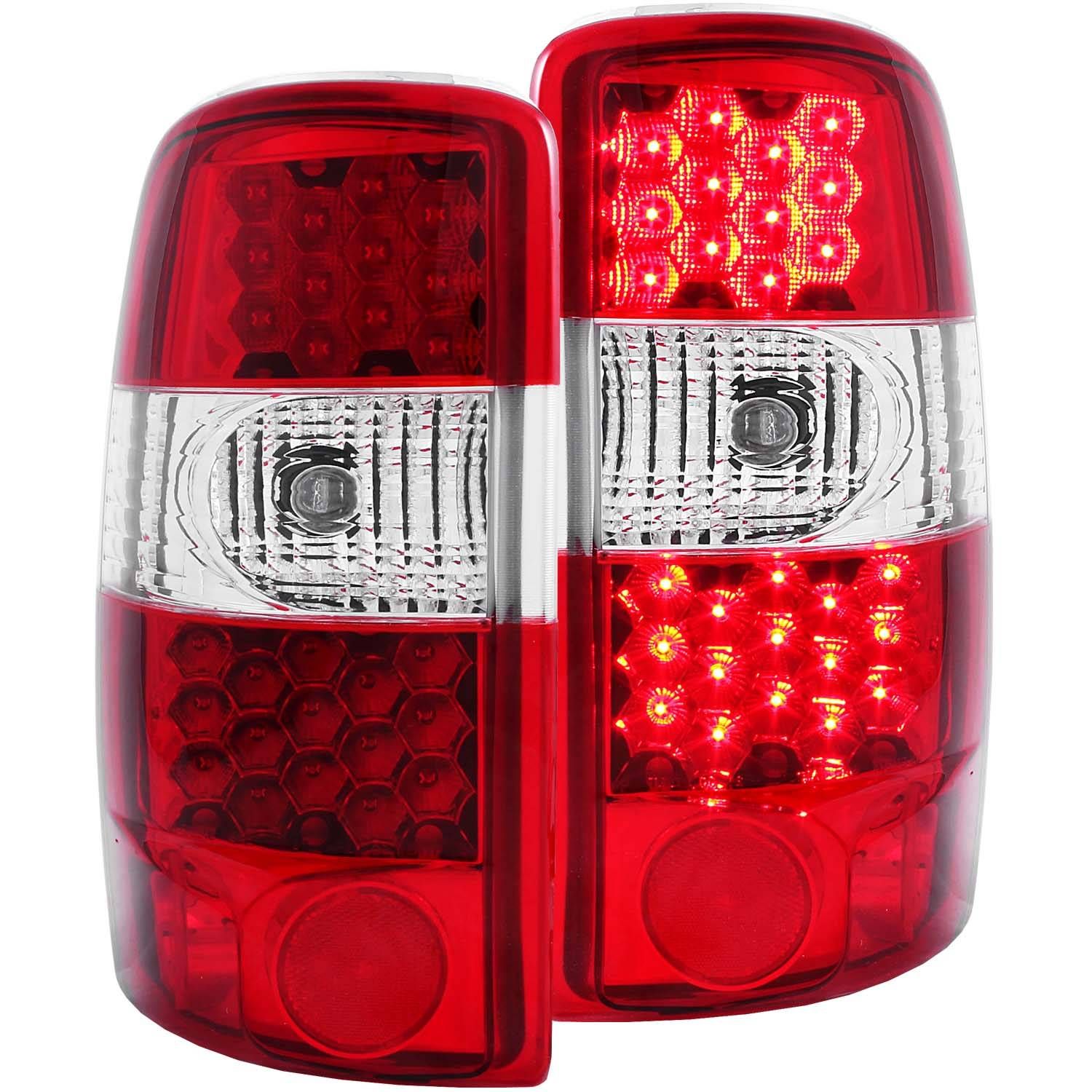 2000-2006 CHEVY SUBURBAN / TAHOE / YUKON / YUKON XL / G.M.C DENALI L.E.D TAIL LIGHTS RED/CLEAR