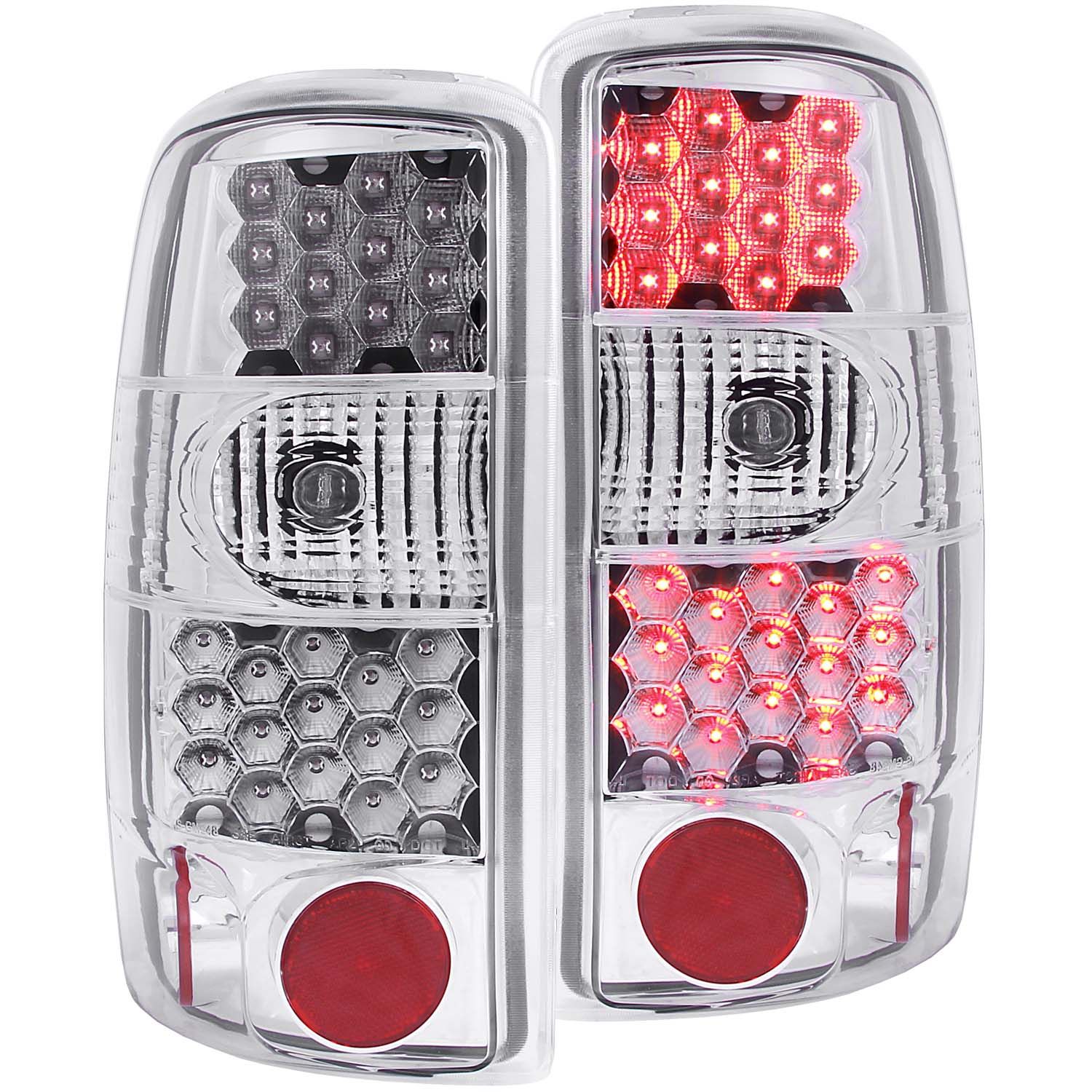 2000-2006 CHEVY SUBURBAN/TAHOE/YUKON/YUKON XL/GMC DENALI LED TAIL LIGHTS CHROME