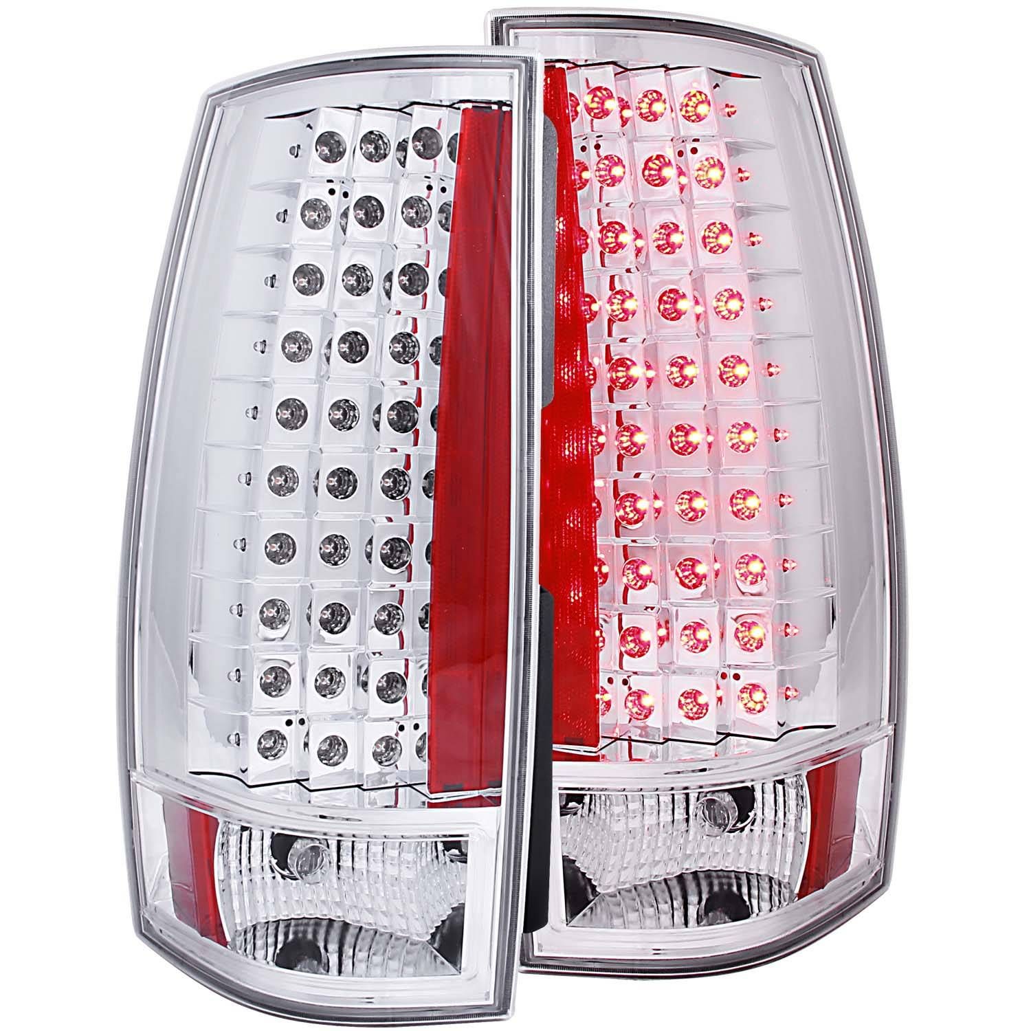 2007-2013 CHEVY TAHOE/SUBURBAN / GMC YUKON/XL/DENALI L.E.D TAIL LIGHTS CHROME G4