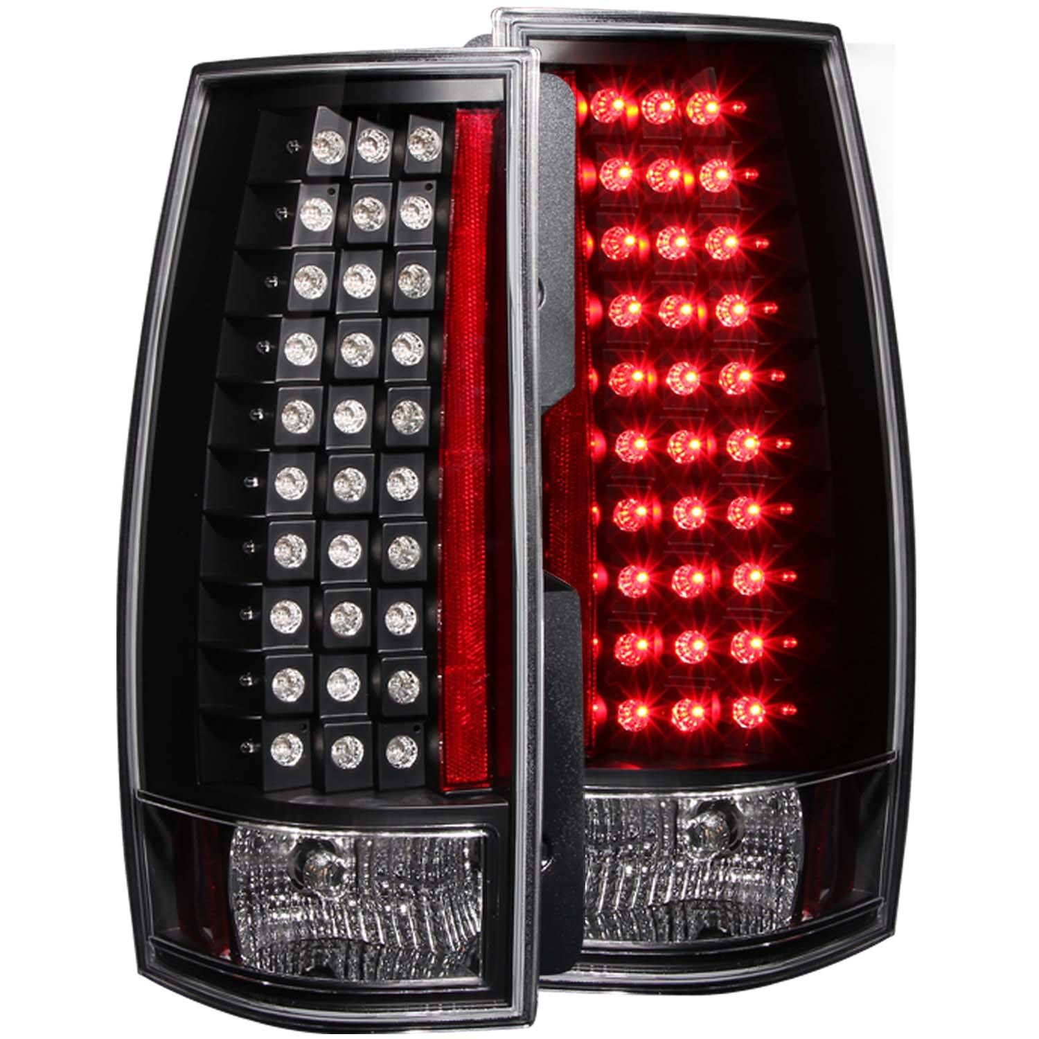 2007-2013 CHEVY TAHOE/SUBURBAN / GMC YUKON/XL/DENALI L.E.D TAIL LIGHTS G4 BLACK