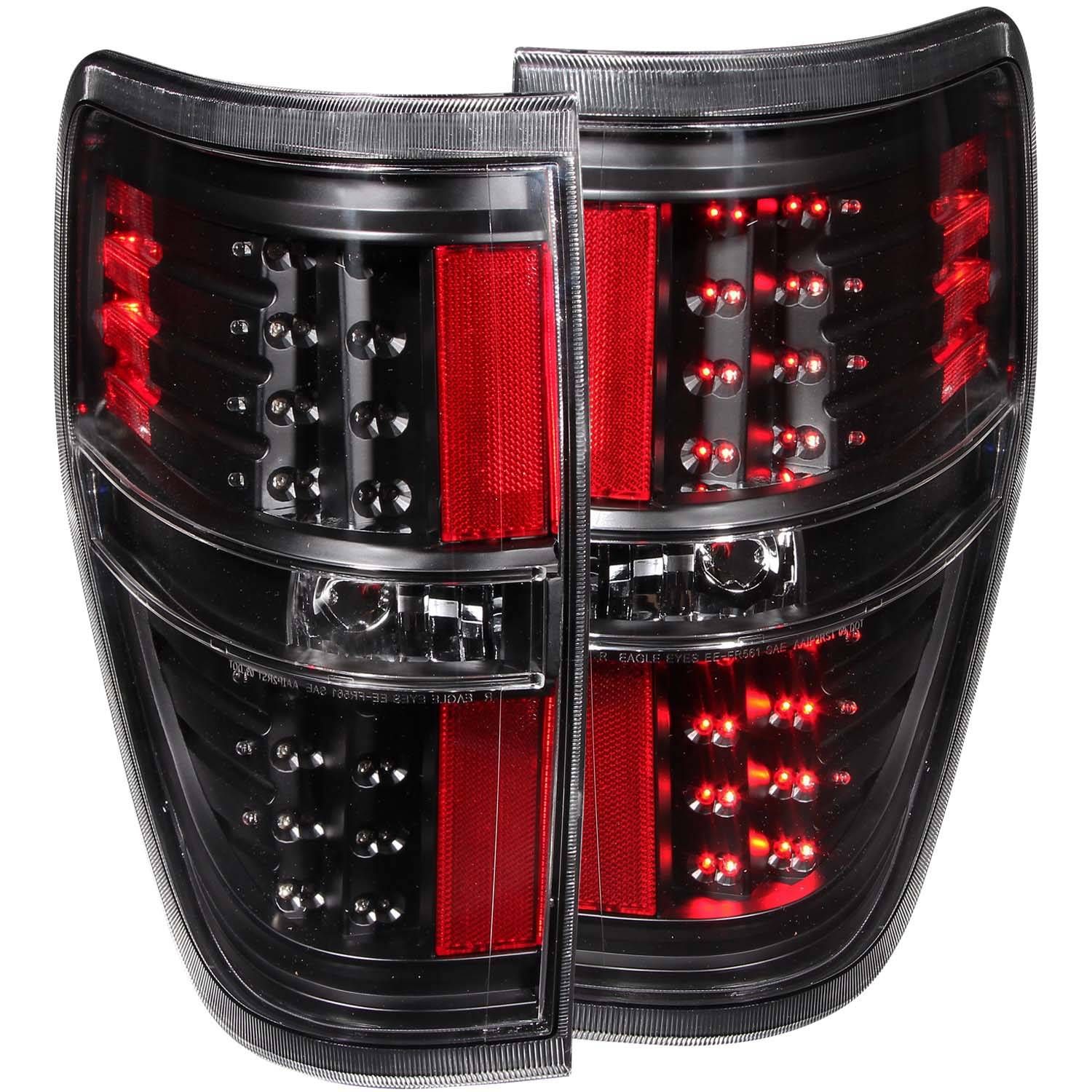 2009-2014 FORD F-150 LED TAIL LIGHTS BLACK