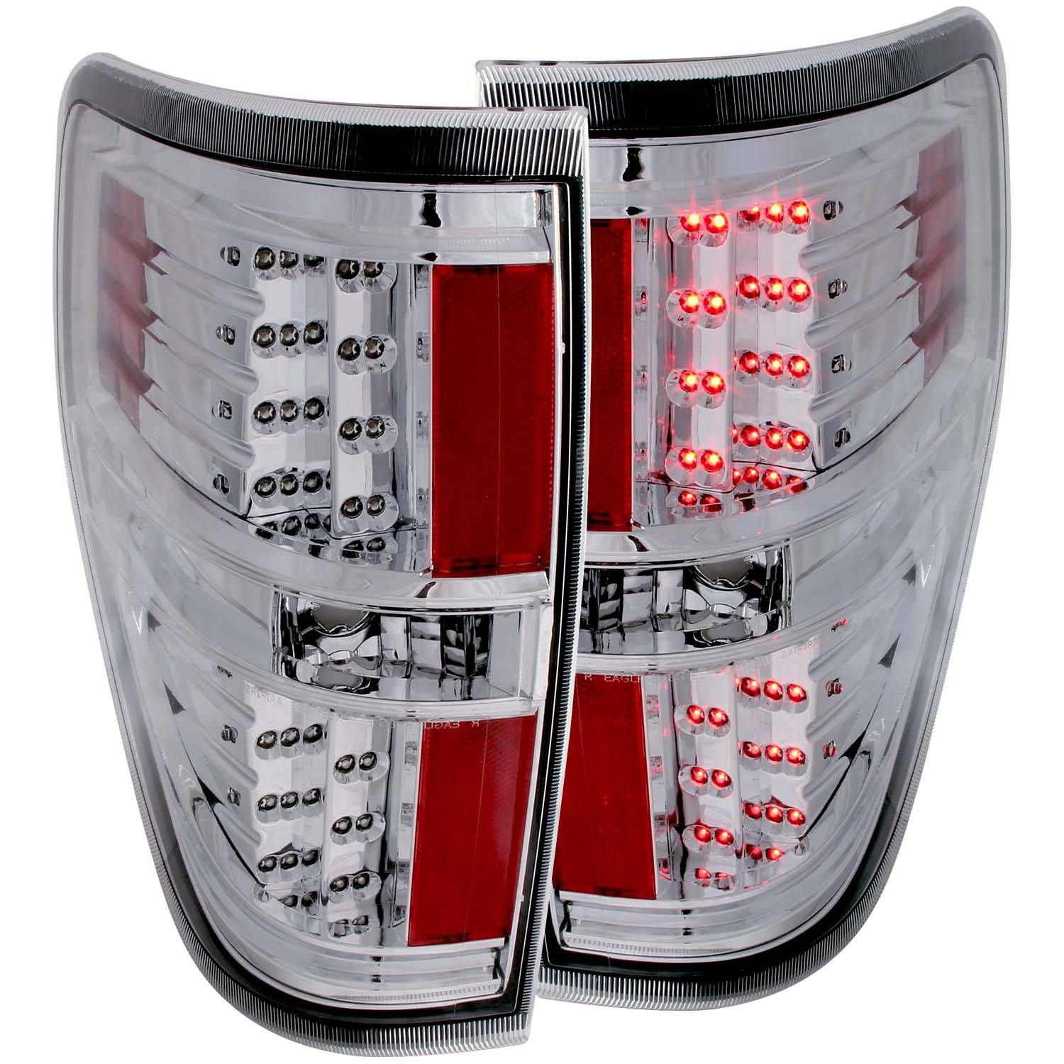 2009-2014 FORD F-150 L.E.D TAIL LIGHTS CHROME