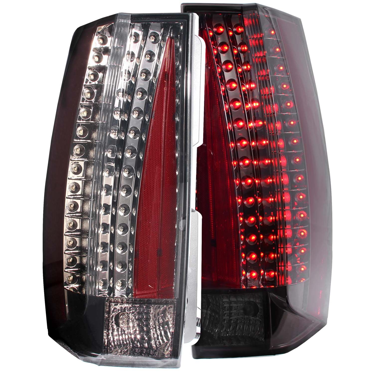 2007-2013 CHEVY TAHOE/SUBURBAN / GMC YUKON/XL/DENALI L.E.D TAIL LIGHTS G5 SMOKE (ESCALADE LOOK)