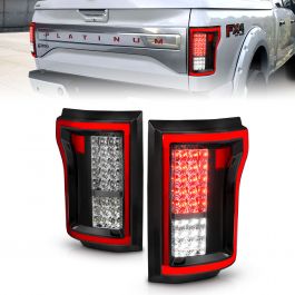 FORD F-150 15-17 FULL LED TAIL LIGHTS BLACK/CHROME