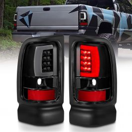 DODGE RAM 1500 94-01 2500/3500 94-02 LED PLANK STYLE TAIL LIGHTS BLACK