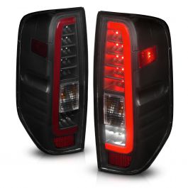 Don't Get Left in The Dark ~ NISSAN FRONTIER 05-21 / SUZUKI EQUATOR 09-12  LED C BAR TAIL LIGHTS BLACK SMOKE LENS - ANZO USA