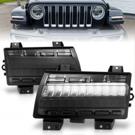 Don't Get Left in The Dark ~ JEEP WRANGLER 18-23 / GLADIATOR 20-23 LED  FENDER LIGHTS SMOKE LENS W/ SEQUENTIAL SIGNAL (FOR MODELS W/ FACTORY  HALOGEN FENDER LIGHTS) - ANZO USA