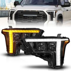 TOYOTA TUNDRA 22-23 Z-SERIES FULL LED PROJECTOR HEADLIGHTS BLACK W/ DRL SWITCH & INITIATION (DOES NOT FIT MODELS WITH FACTORY LED PROJECTORS)