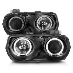 ACURA INTEGRA 94-97 PROJECTOR HALO HEADLIGHTS BLACK