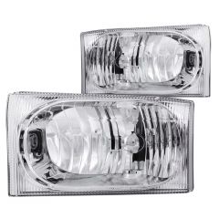 FORD EXCURSION 00-04 / SUPERDUTY 99-04 CRYSTAL HEADLIGHTS CLEAR 