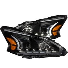 NISSAN ALTIMA 13-15 4DR PROJECTOR PLANK STYLE HEADLIGHTS BLACK