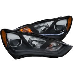 HYUNDAI GENESIS 13-15 2DR PROJECTOR PLANK STYLE HEADLIGHTS BLACK (FOR HID, WITHOUT HID KIT)