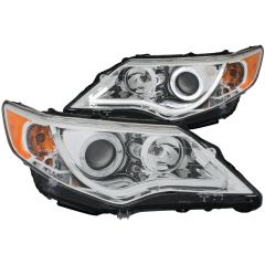 TOYOTA CAMRY 12-13 PROJECTOR PLANK STYLE HEADLIGHTS CHROME W/ HALO