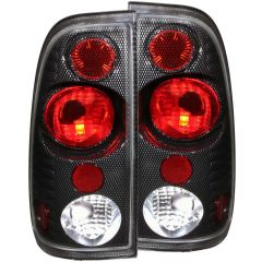 FORD F-150/250 97-03 LIGHTDUTY / F-250/F-350 SUPERDUTY 99-07 TAIL LIGHTS CARBON CLEAR LENS G2