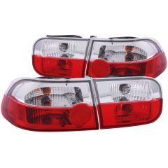 HONDA CIVIC 92-95 2/4DR TAIL LIGHTS RED/CRYSTAL 2PC