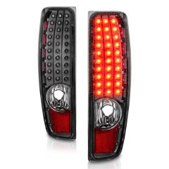 CHEVY COLORADO 04-12 / GMC CANYON 04-12 LED TAIL LIGHTS BLACK CLEAR LENS