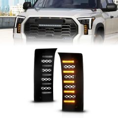 TOYOTA TUNDRA 22-23 FULL LED DRL VENT LIGHTS W/ DRL SWITCH, INITIATION, & SEQUENTIAL (FOR OE BUMPERS ONLY)