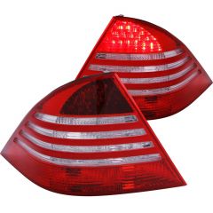 MBZ S CLASS W220 S430/S450/S500/S550/S600/S55 AMG 00-05 L.E.D TAIL LIGHTS RED/CLEAR 