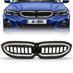 BMW 3 SERIES 19-22 BLACK GRILLE W/ LIGHTS AND INITIATION FEATURE