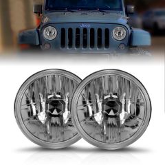 H4 7" ROUND UNIVERSAL HEADLIGHT DIAMOND CUT (Single)