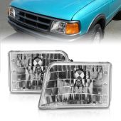 FORD RANGER 93-97 CRYSTAL HEADLIGHTS CHROME