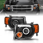 FORD ESCAPE 08-12 PROJECTOR HALO HEADLIGHTS BLACK (FOR HALOGEN MODELS ONLY)