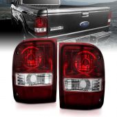 FORD RANGER 01-11 TAIL LIGHTS DARK RED/CLEAR (05-07:W/O STX MODEL) (OE STYLE)