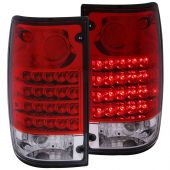 TOYOTA PICKUP 89-95 L.E.D TAIL LIGHTS RED/CLEAR 