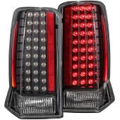 CADILLAC ESCALADE 02-06 / ESCALADE ESV 03-06 LED TAIL LIGHTS BLACK (w/o CAP)