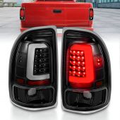 DODGE DAKOTA 97-04 LED BAR STYLE TAIL LIGHTS BLACK