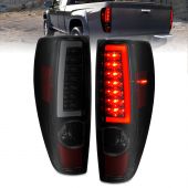  CHEVY COLORADO 04-12 / GMC CANYON 04-12 LED C BAR STYLE TAIL LIGHTS BLACK SMOKE LENS 