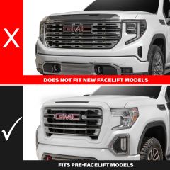 GMC SIERRA 1500 19-21 FULL LED PROJECTOR PLANK HEADLIGHTS BLACK W/ INITIATION & SEQUENTIAL