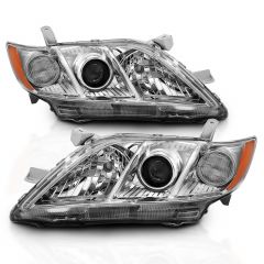 TOYOTA CAMRY 07-09 PROJECTOR HEADLIGHTS CHROME (OE TYPE REPLACEMENT)