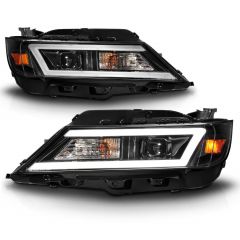 CHEVY IMPALA 14-20 PROJECTOR LIGHT BAR STYLE HEADLIGHTS BLACK (FOR HALOGEN MODELS ONLY)