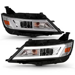 CHEVY IMPALA 14-20 PROJECTOR LIGHT BAR STYLE HEADLIGHTS CHROME (FOR HALOGEN MODELS ONLY)