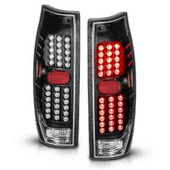 CHEVY AVALANCHE 02-06 LED TAIL LIGHTS BLACK