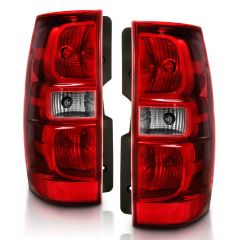 CHEVY TAHOE/SUBURBAN 07-14 TAIL LIGHT BLACK RED/CLEAR LENS (OE TYPE)