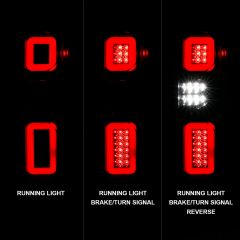 CHEVY SILVERADO 19-21 FULL LED TAIL LIGHTS BLACK HOUSING SMOKE LENS (SEQUENTIAL SIGNAL)(FACTORY LED MODELS)