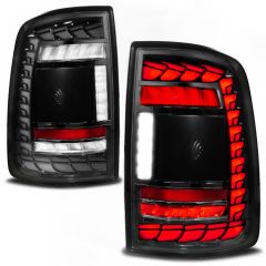 RAM 2500/3500 19-24 FULL LED SEQUENTIAL TAIL LIGHTS BLACK CLEAR LENS W/ INITIATION FEATURE (FOR ALL MODELS)