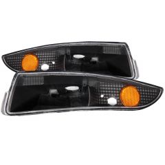 ANZO USA 511065 Euro Clear Lens Front Turn Signal/Parking Lights-Black 