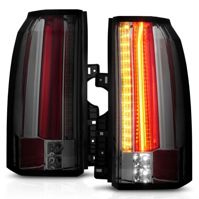 ANZO USA Don t Get Left in The Dark GMC YUKON XL DENALI 15 20 LED TAIL LIGHTS CHROME SMOKE LENS