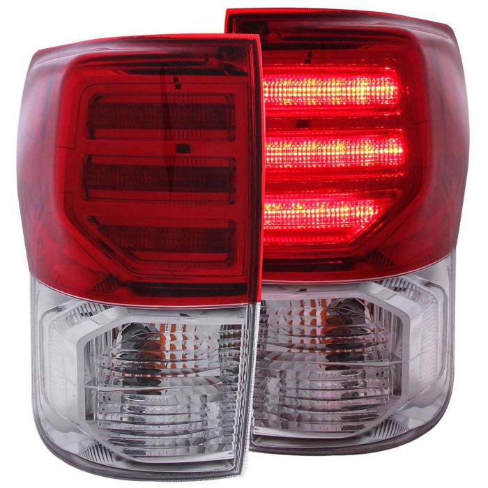 TOYOTA TUNDRA 07-13 LED TAIL LIGHTS RED/CLEAR G2