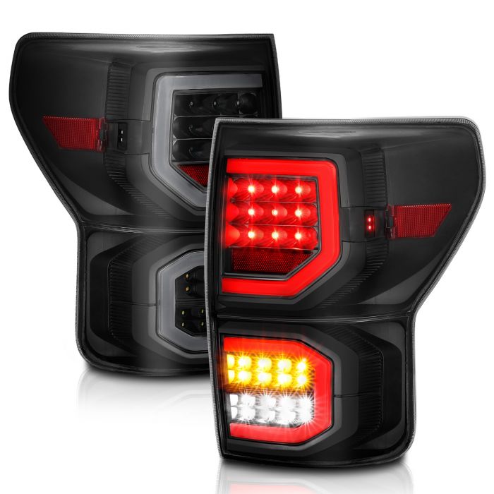 ANZO USA | Don't Get Left in The Dark ~ TOYOTA TUNDRA 07-13 LED TAIL LIGHTS  PLANK STYLE BLACK SMOKE LENS